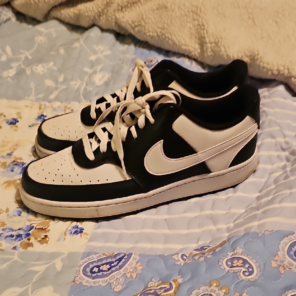 Nike Women's Classic Black and White Dunks.